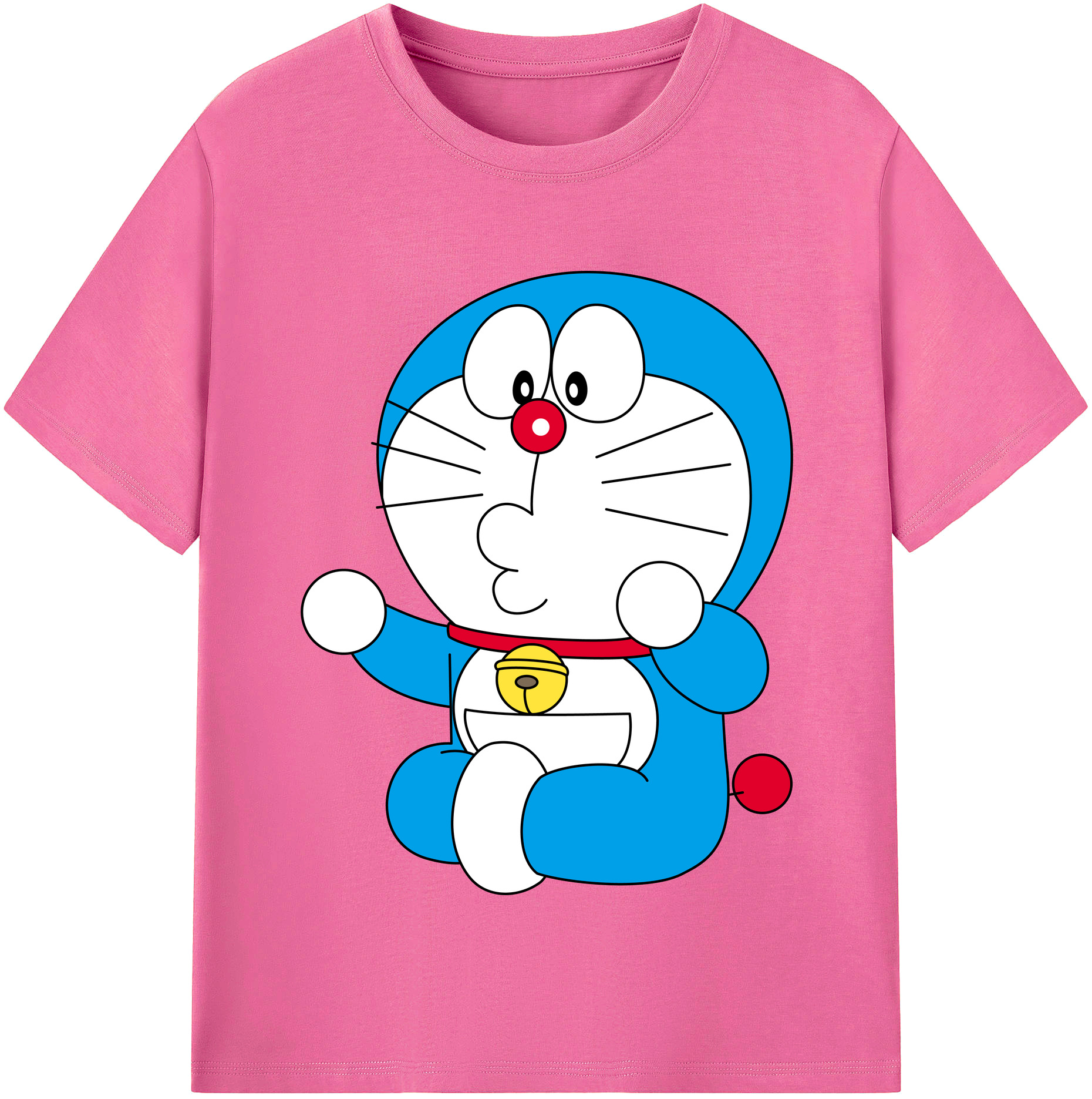 （画像用） ドラえもん Doraemon レディースカジュアルプリントTシャツ（綿100％）